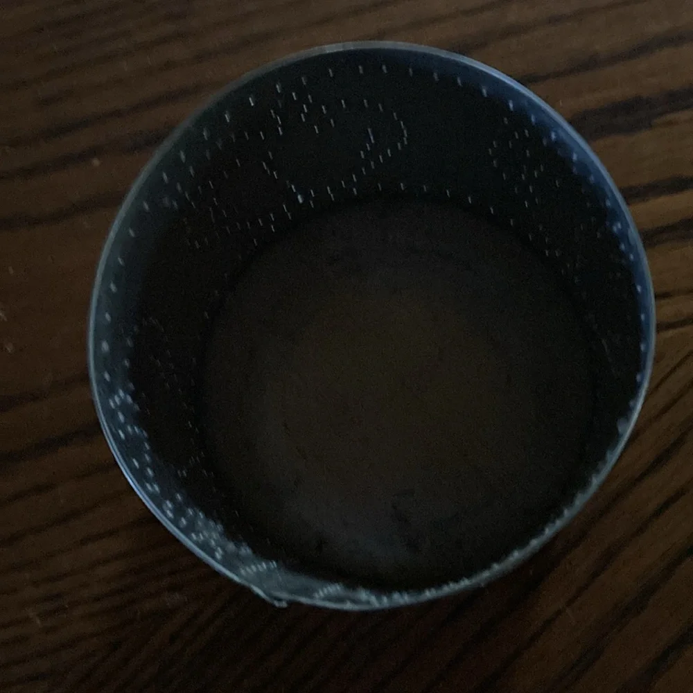 Punched tin candle holder with smoke lid apple design and hearts